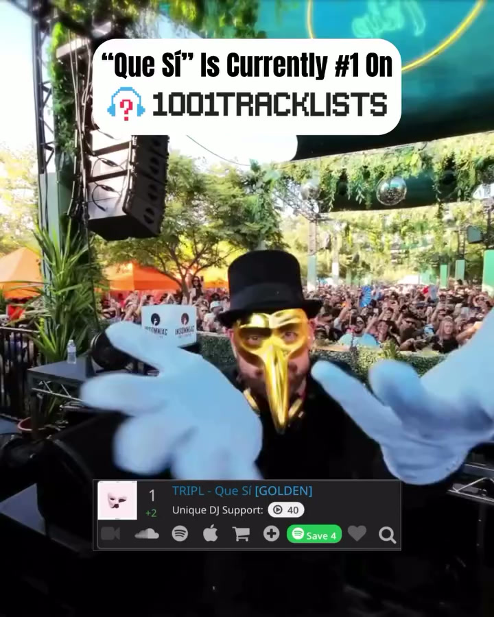 Claptone playing TRIPL's Que Sí